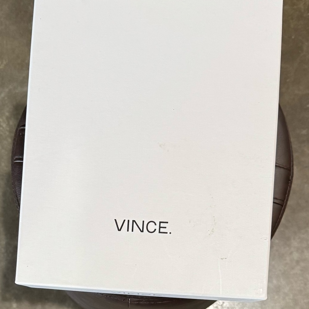 Vince Black Leather Sandals with Wooden Heel - Size 10 (EUR 40) - New in box - Picture 8 of 9